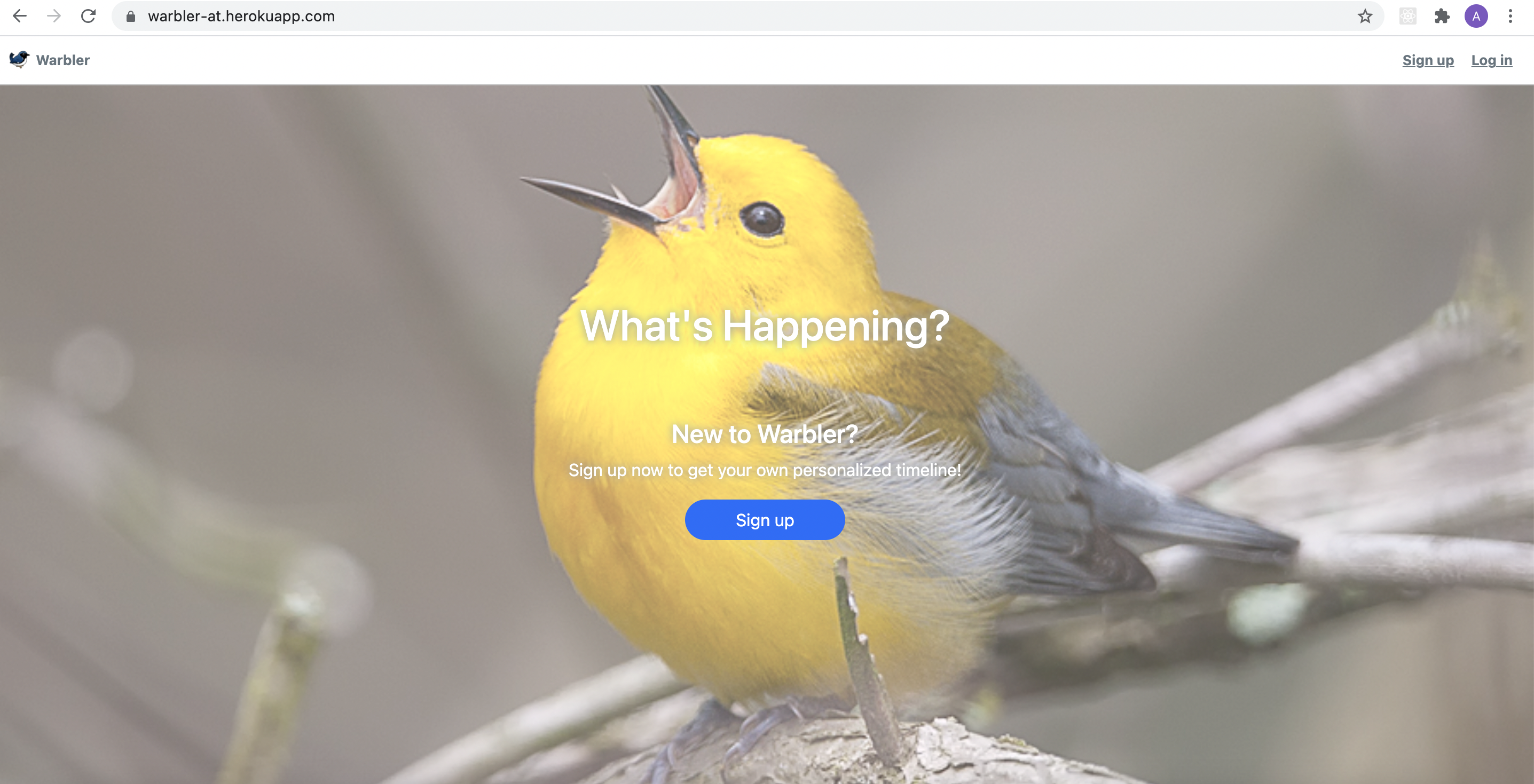 warbler-website